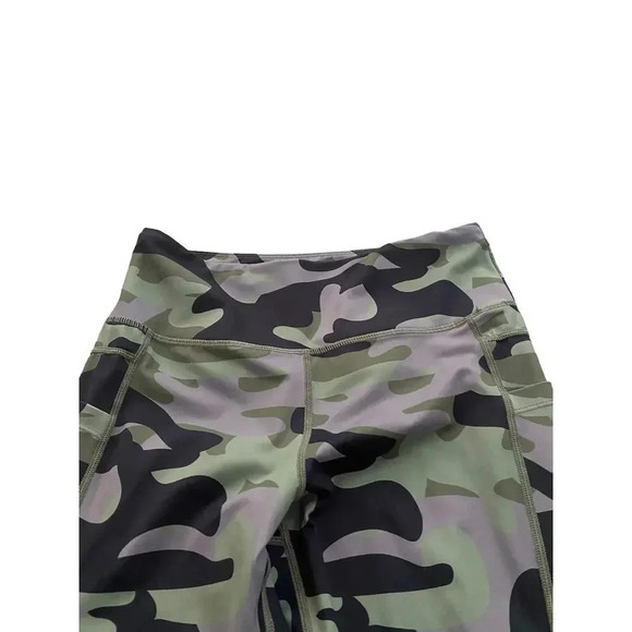 Zyia Active Green Skinny Camouflage Compression Leggings Size Large - Picture 5 of 7